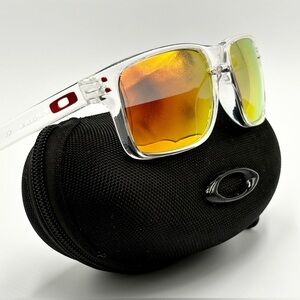 Oakley Holbrook sunglasses Sports Wrap Red Yellow Mirror Finish